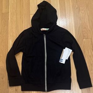 Vintage Havana Black Zip-Up Hoodie